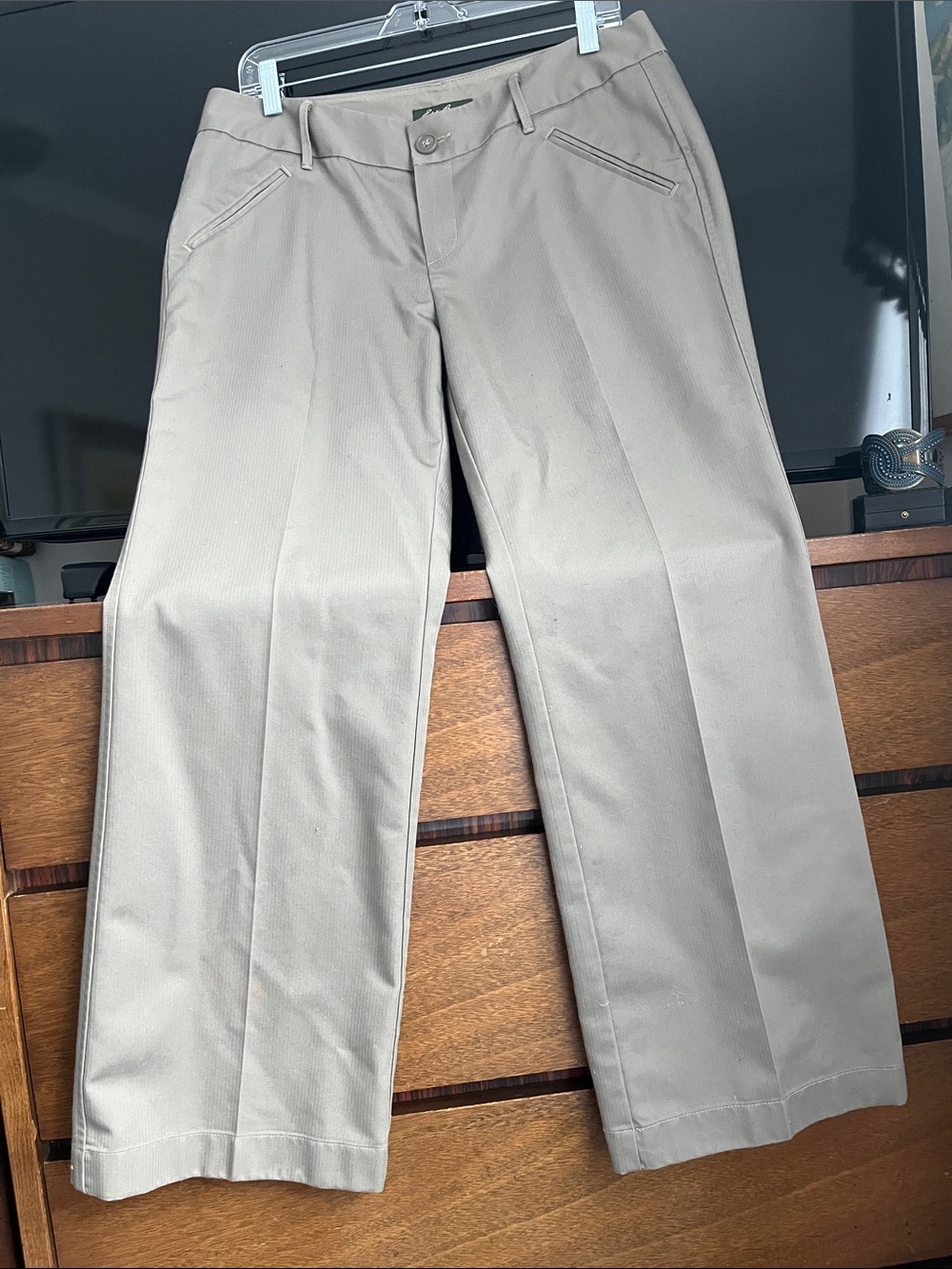 Brand new, Eddie Bauer Women's Straight C-Leg Khaki Trousers. Size 12.
